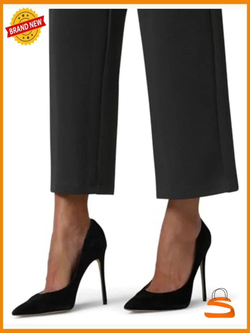 Textured Cropped Wide Leg Pull-On Pant with Pockets - Picture 5 of 7